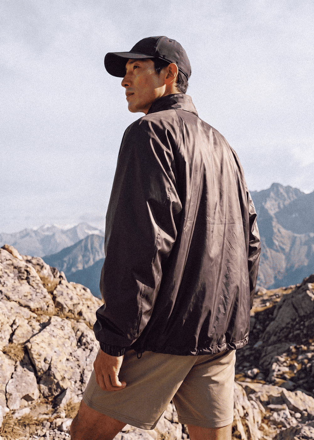 Antiviral Glazed Concealed Hood Jacket