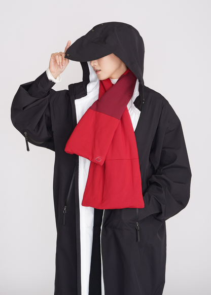 MMZ Vertex Chiffon 2-tone Keyhole Scarf