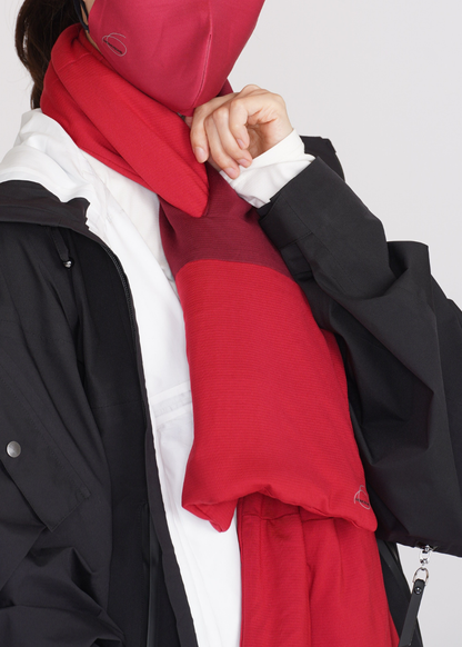 MMZ Vertex Chiffon 2-tone Keyhole Scarf