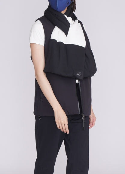 MMZ Vertex Chiffon 2-tone Keyhole Scarf