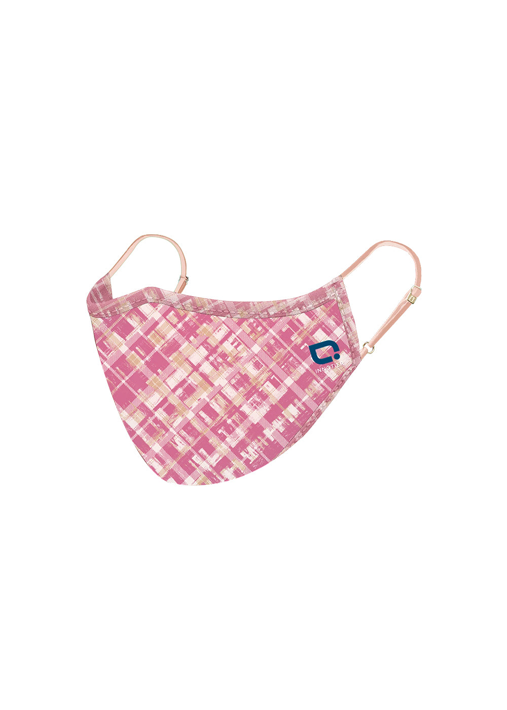 K's Antiviral Reusable SXM99 InnoShield Mask - Pink Check