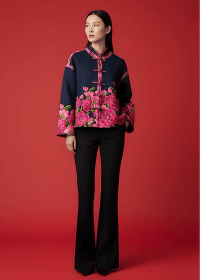 Antiviral Boxy Chinese Blazer