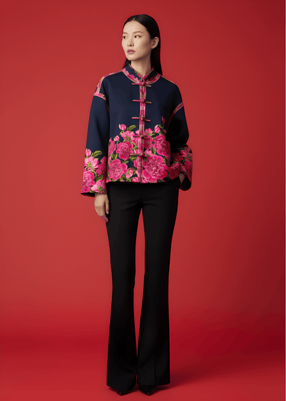 銀織滅毒 寬鬆中式外套