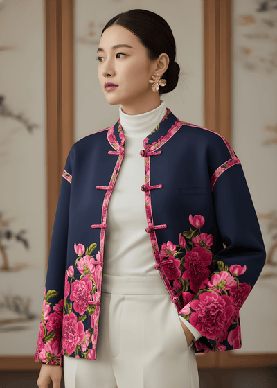 Antiviral Boxy Chinese Blazer