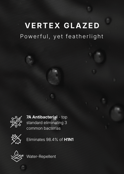 Antiviral Glazed Concealed Hood Jacket