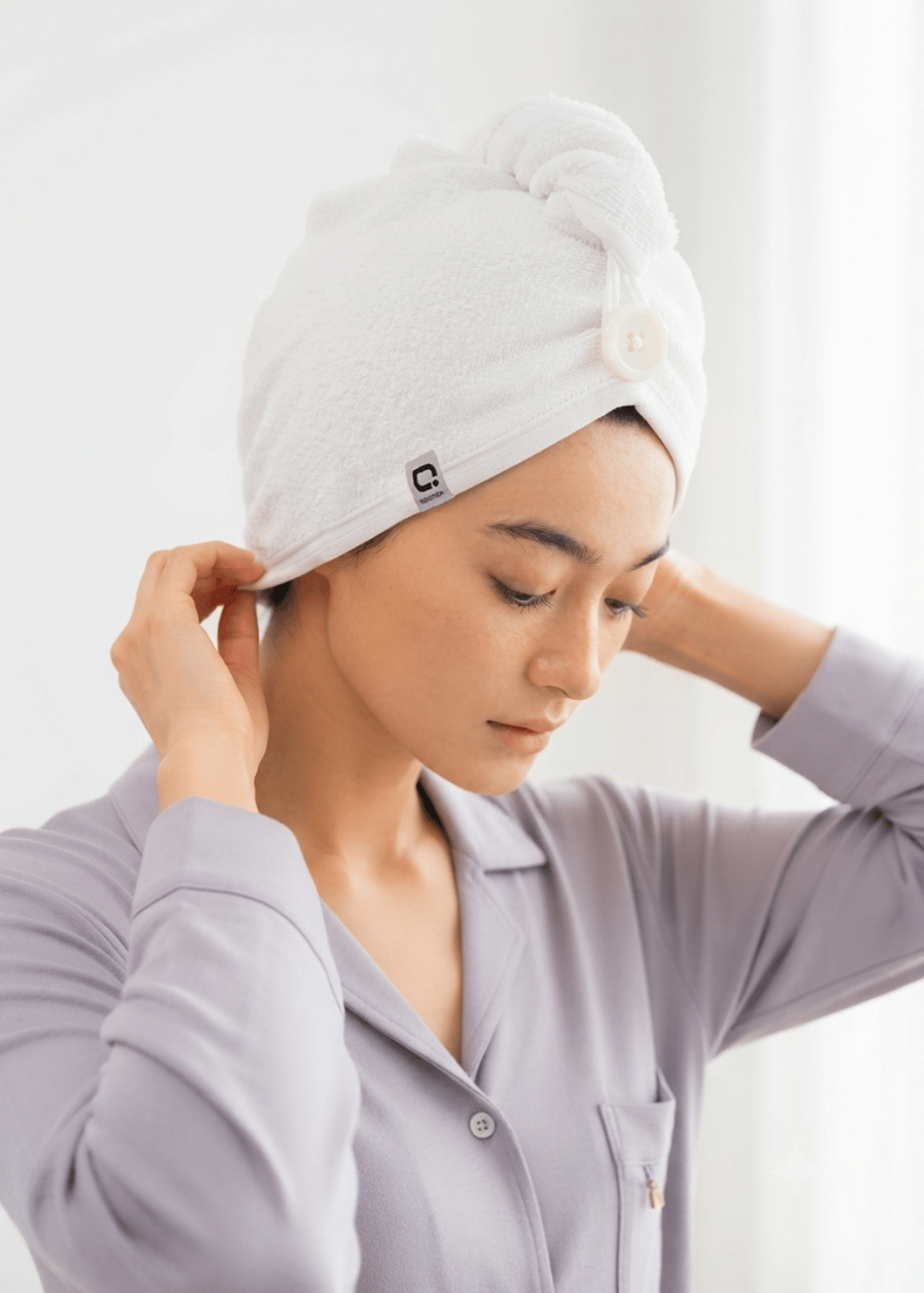 Antimicrobial Organic Cotton Hair Wrap