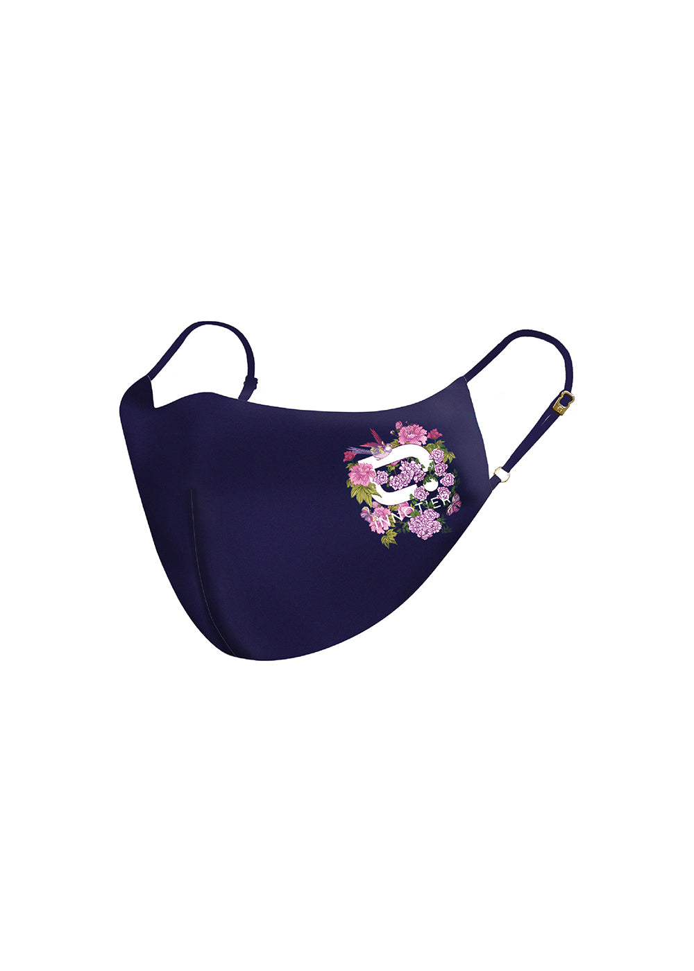 Antiviral Reusable TXM99 InnoShield Mask – Navy Mono-Blossom