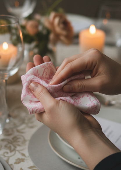 銀織滅毒 雪紡口袋巾 30 - Sparrow Collection