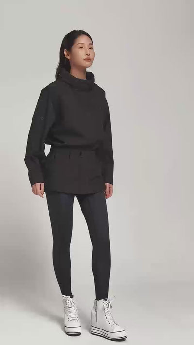 Antiviral Water-resistant In-Vouge Jacket – Classic Black Tweed