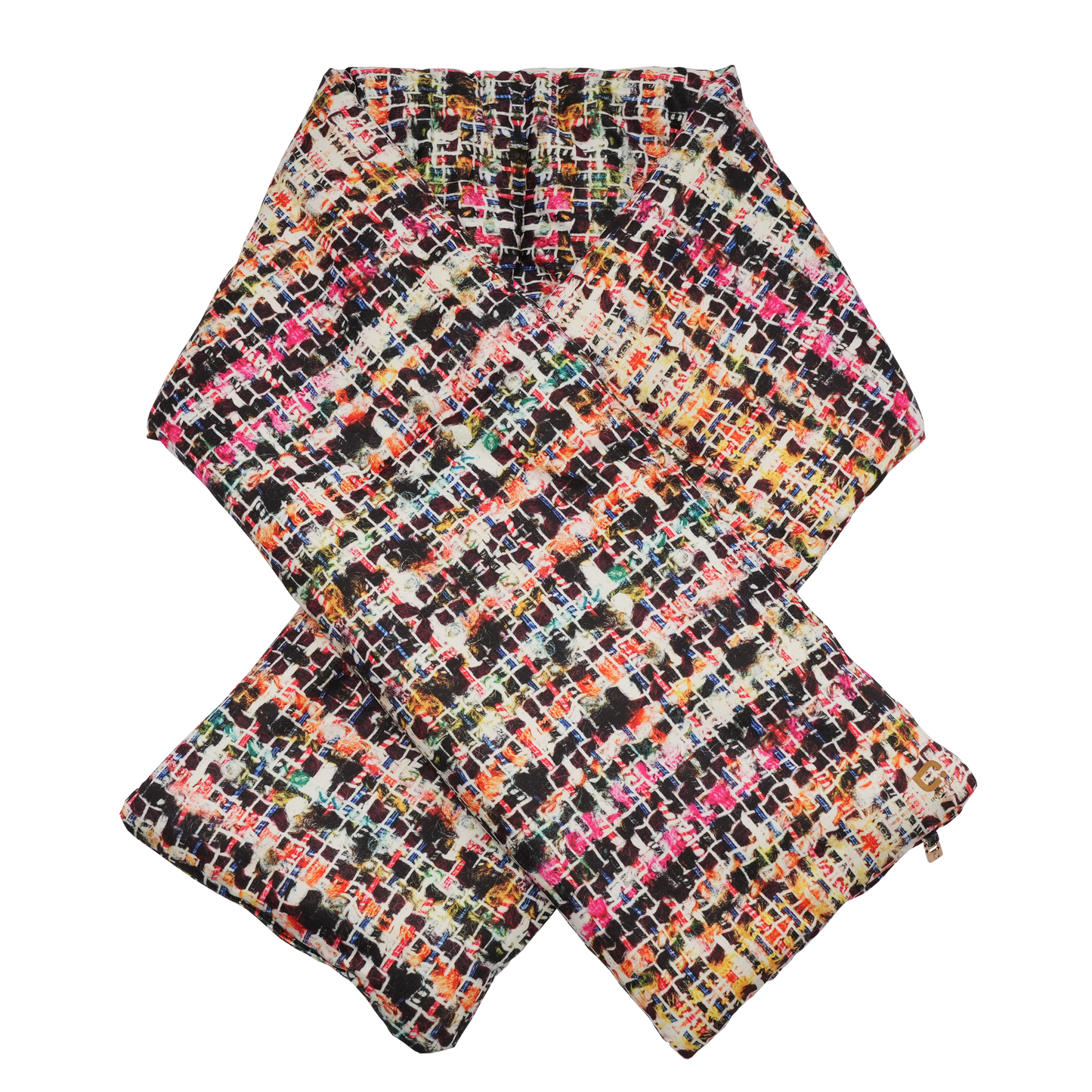 Vertex Chiffon Scarf – Classic Tweed