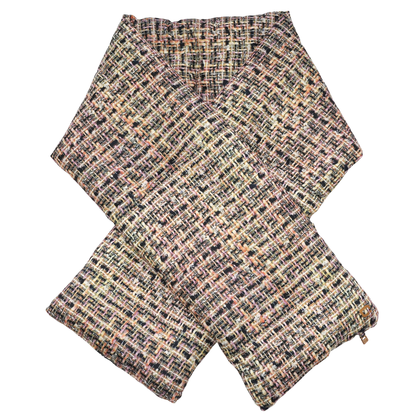 Vertex Chiffon Scarf – Vintage Tan Tweed