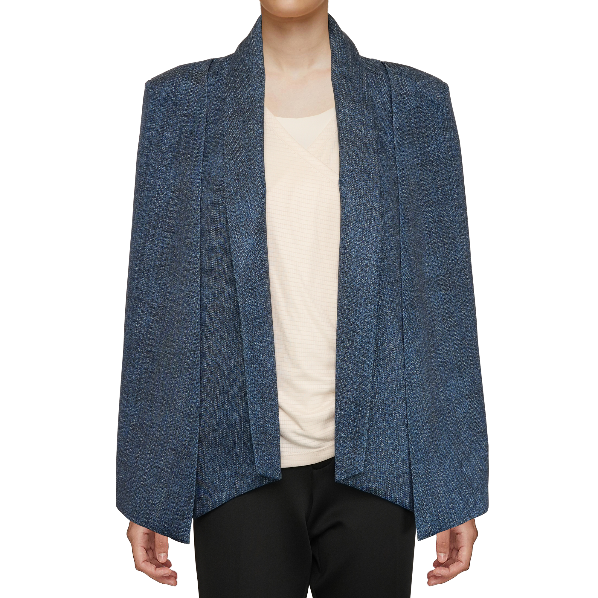 W's Vertex Cape Coat – Dark Denim