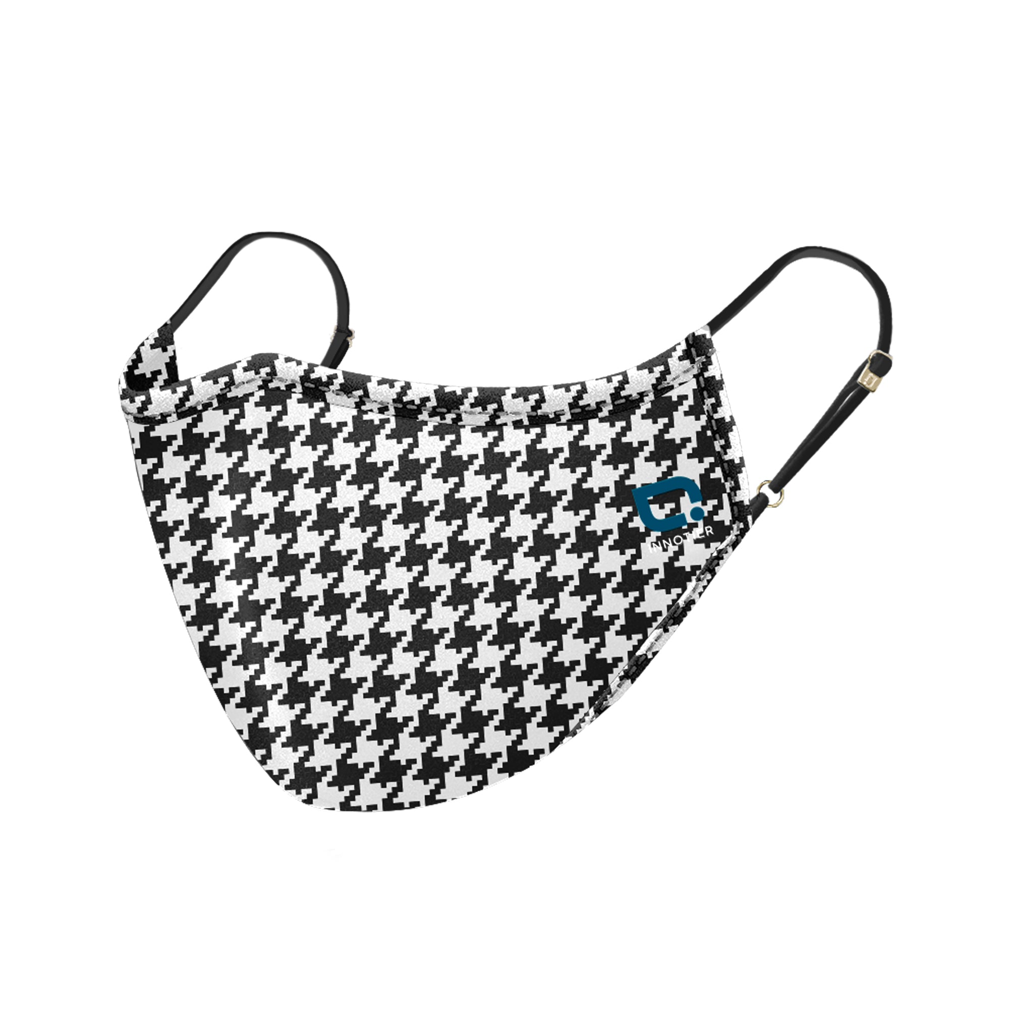 Antiviral Reusable SXM99 InnoShield Mask - Houndstooth B/W