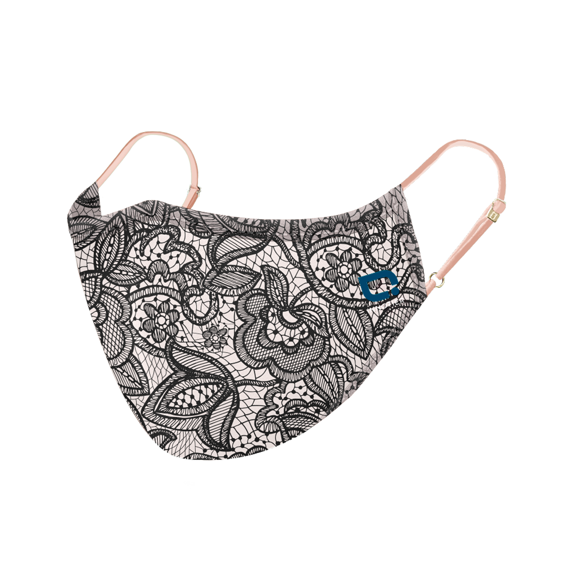 Antiviral Reusable SXM99 InnoShield Mask - Liberty Lace Blush