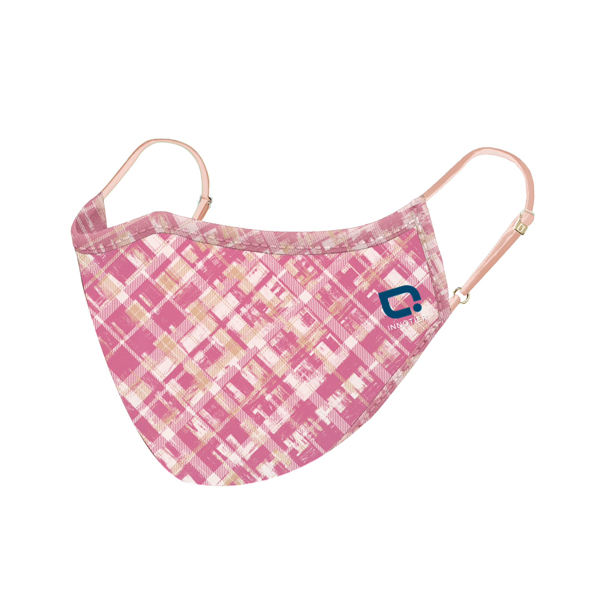 Antiviral Reusable SXM99 InnoShield Mask - Pink Check