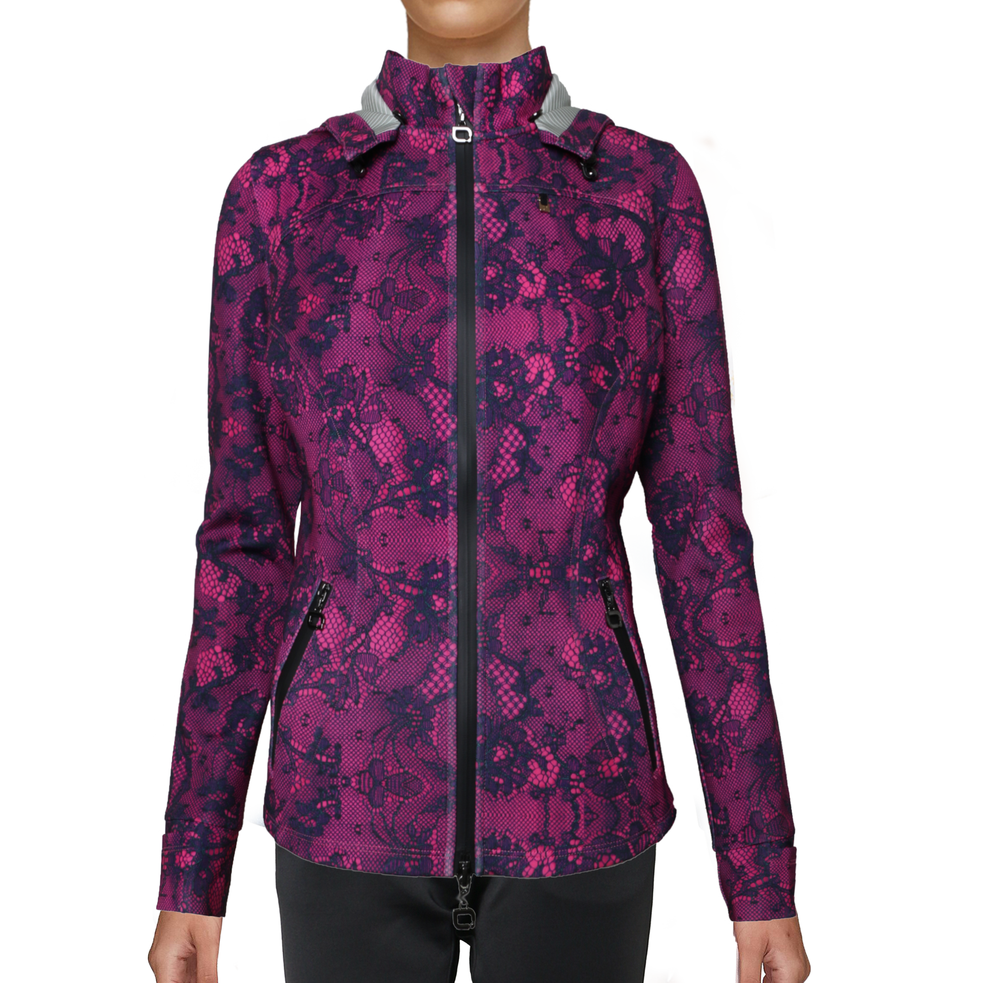 Y23 Jacket with Detachable Hood – Lace Collection